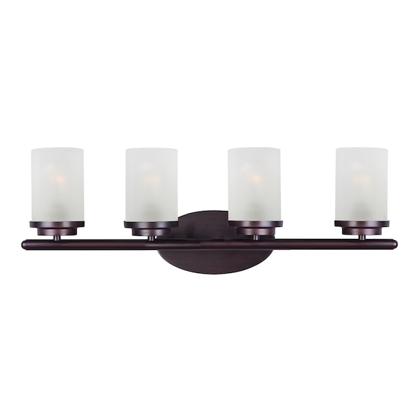 Maxim Lighting Corona 4-Light 26.25" Wide Oil Rubbed Bronze Vanity Light 10214FTOI - main